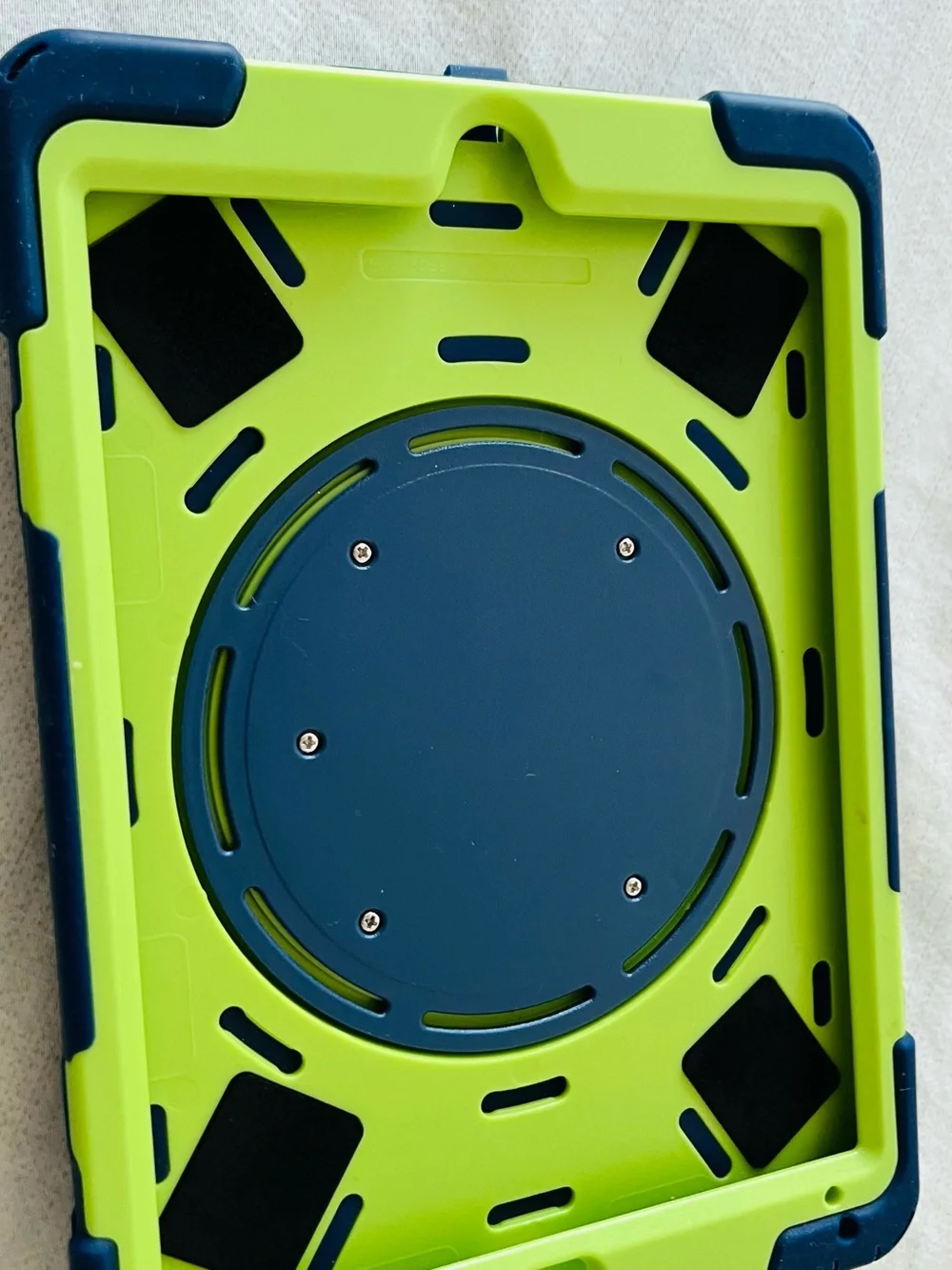 Protective Tablet Case in Lime Green Durable Shockproof Cover stand/handle 10x7”